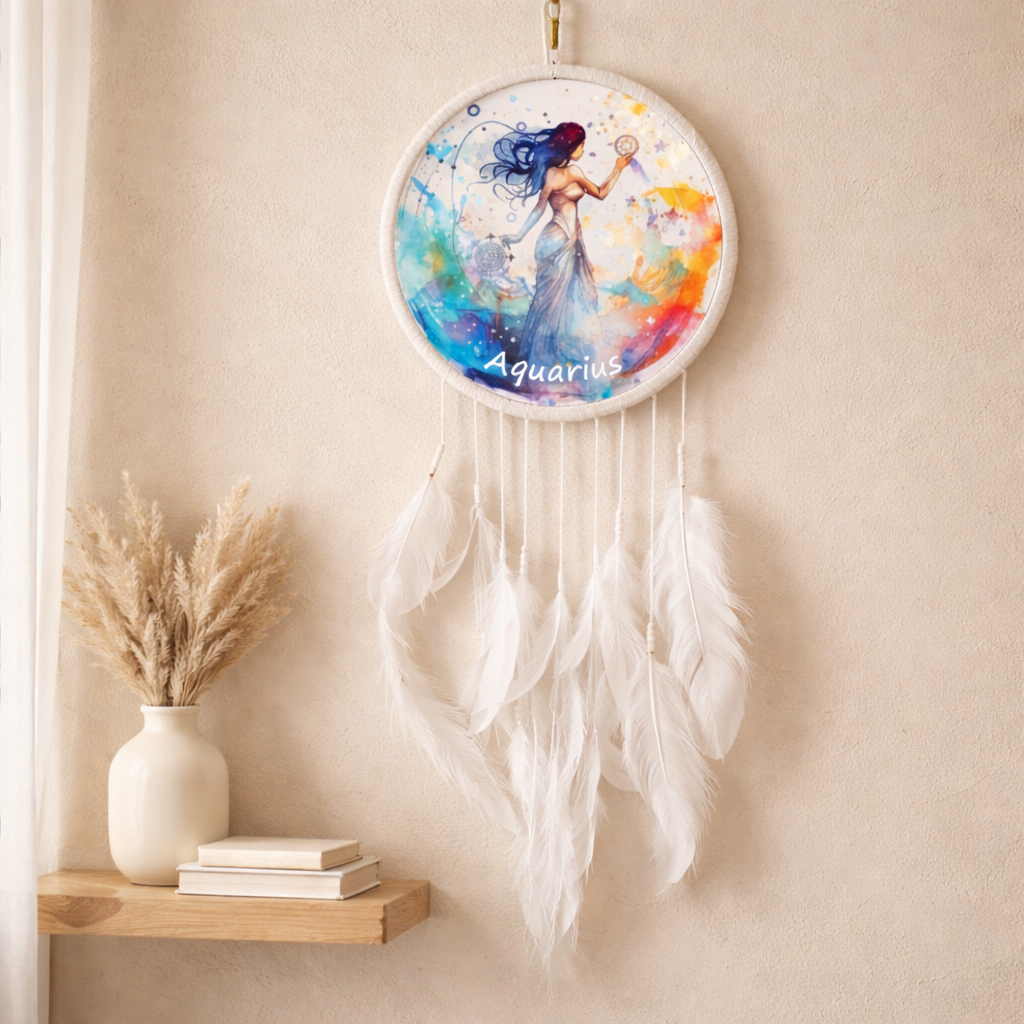 White Zodiac Dreamcatchers
