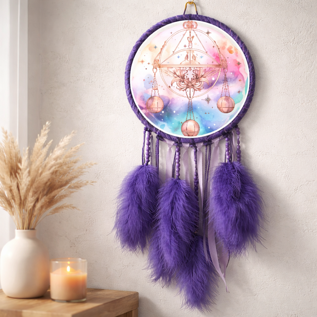 Purple Zodiac Dreamcatchers
