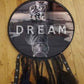Black Dreamcatcher with personalised text.
