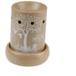Tree of Life oil burner with candle