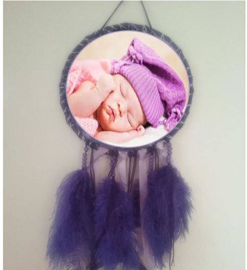 Purple Dreamcatcher with Personalised Text